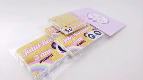 Kit Etiquetas Escolares Menina Panda