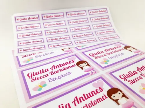 Kit Etiquetas Escolares Menina Cute