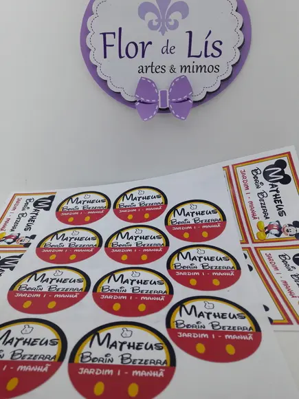 Kit Etiquetas Escolares Mickey