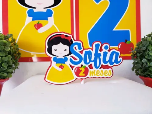 Kit Festa em Casa Branca de Neve Parede e Personalizados
