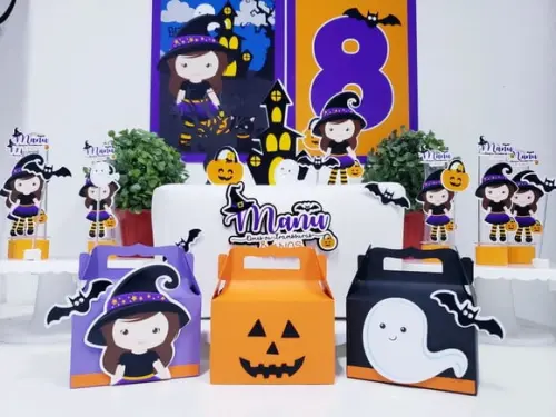 Kit Festa em Casa Halloween com Caixinhas