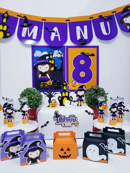 Kit Festa em Casa Halloween com Caixinhas