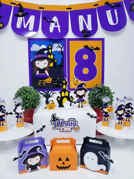 Kit Festa em Casa Halloween com Caixinhas