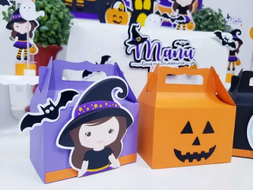 Kit Festa em Casa Halloween com Caixinhas