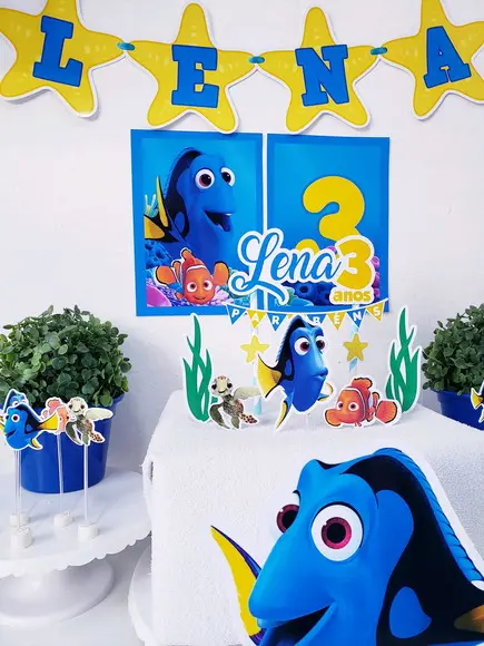 Kit Festa em Casa Procurando Dory e Nemo