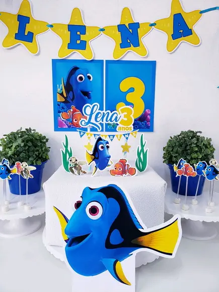 Kit Festa em Casa Procurando Dory e Nemo