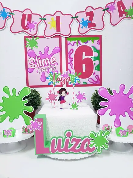 Kit Festa em Casa Slime Menina