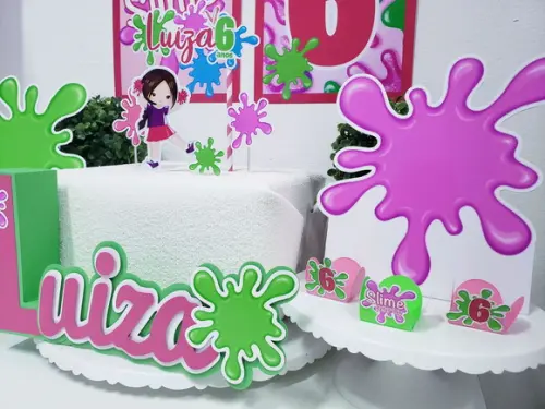 Kit Festa em Casa Slime Menina