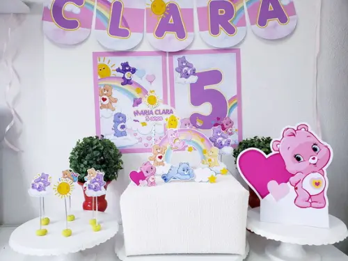 Kit Festa em Casa Ursinhos Carinhosos com Display