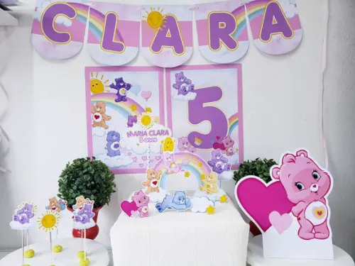 Kit Festa em Casa Ursinhos Carinhosos com Display