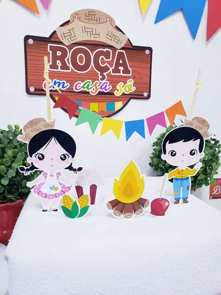 Kit Festa Junina em Casa Arraiá Personalizado Pescaria