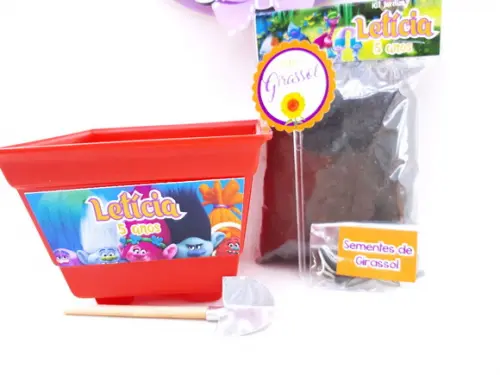 Kit Jardim Lembrancinha Trolls