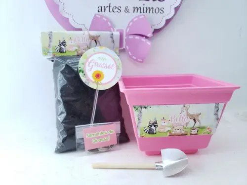 Kit Jardinagem Bosque Encantado Menina Plantação