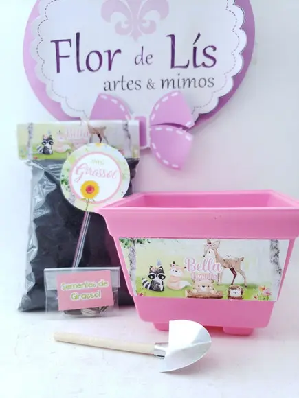 Kit Jardinagem Bosque Encantado Menina Plantação