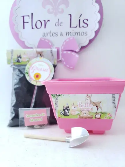 Kit Jardinagem Bosque Encantado Menina Plantação