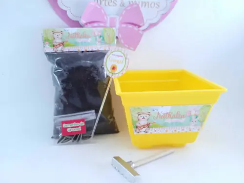 Kit Jardinagem Bosque Encantado Menina Plantio