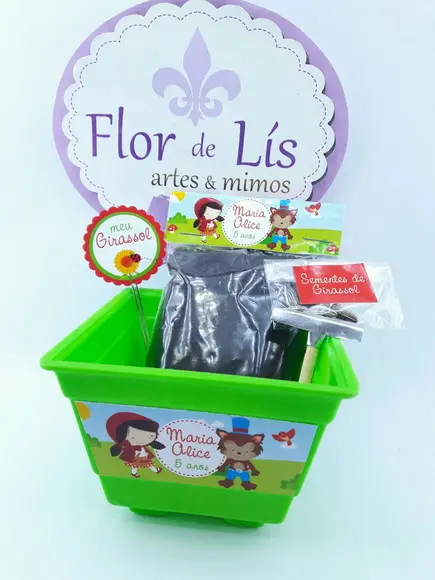 Kit Jardinagem Chapeuzinho Vermelho
