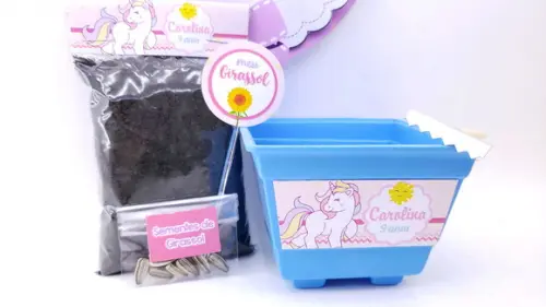 Kit Jardinagem Ecológico Unicórnio Plantio