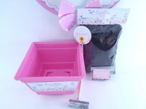Kit Jardinagem Floral Jardim Encantado das Borboletas
