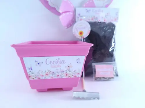 Kit Jardinagem Floral Jardim Encantado das Borboletas