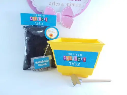 Kit Jardinagem Lembrancinha Dia das Crianças com Logo