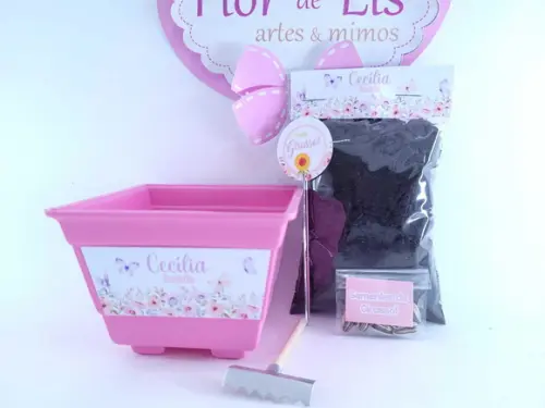 Kit Jardinagem Floral Jardim Encantado das Borboletas