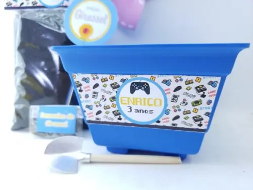 Kit Jardinagem Lembrancinha Ecológica Video Game