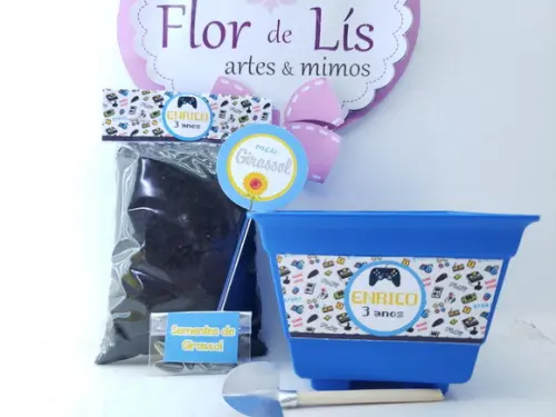 Kit Jardinagem Lembrancinha Ecológica Video Game