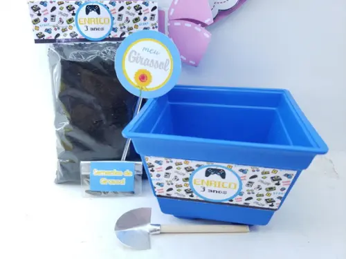 Kit Jardinagem Lembrancinha Ecológica Video Game