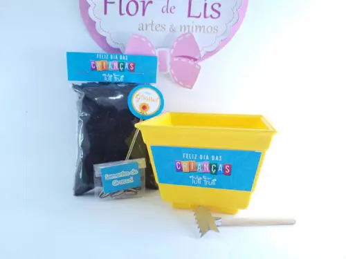 Kit Jardinagem Lembrancinha Dia das Crianças com Logo