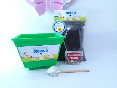 Kit Jardinagem Lembrancinha Personalizada Fazendinha