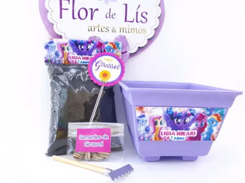 Kit Jardinagem Lembrancinha My Little Pony