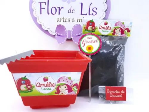 Kit Jardinagem Lembrancinha Moranguinho