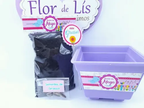 Kit Jardinagem Passarinhos Festa Florida