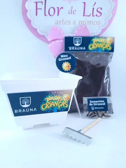 Kit Jardinagem Plantação Brinde Dia das Crianças Empresa