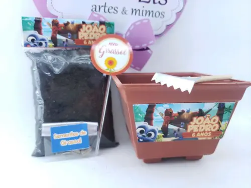 Kit Jardinagem Plantação Grizzy And Lemmings Ecológico