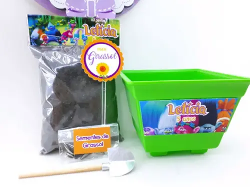 Kit Jardinagem Plantação Trolls