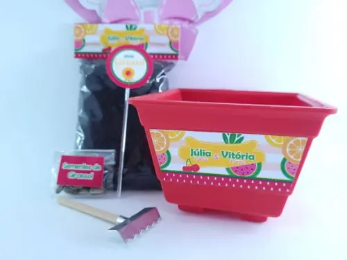 Kit Jardinagem Quitandinha Festa Frutas