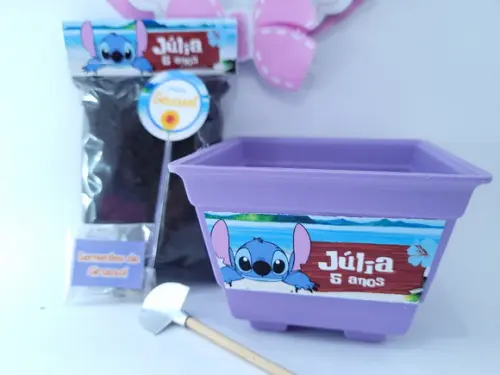 Kit Jardinagem Stitch Lembrancinha Personalizada