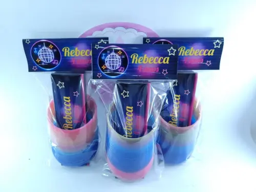 Kit Mola Festa Neon com Mola Maluca e Dominó Festa Disco 80