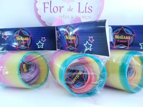 Kit Mola Maluca e Ioiô Festa Neon Lembrancinha