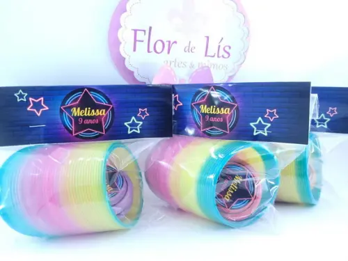 Kit Mola Maluca e Ioiô Festa Neon Lembrancinha