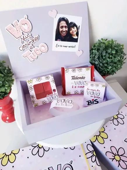 Kit Personalizado com Caixa Dia dos Avós Doces