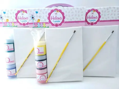Kit Pintura Aquarela Jardim Encantado Tela 10x15