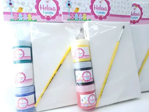 Kit Pintura Aquarela Jardim Encantado Tela 10x15
