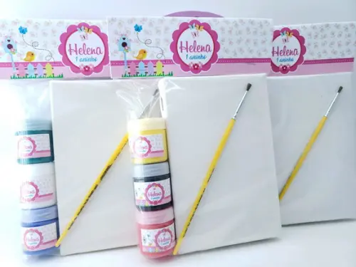 Kit Pintura Aquarela Jardim Encantado Tela 10x15