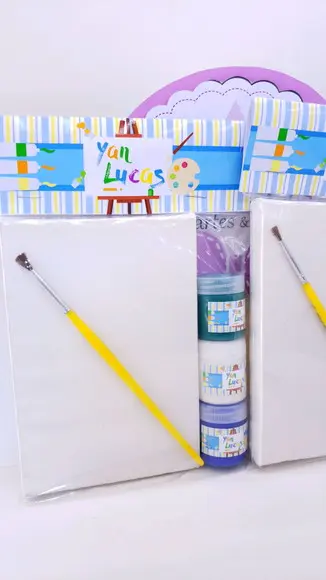 Kit Pintura Aquarela Tela 10x15