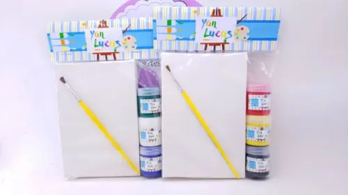 Kit Pintura Aquarela Tela 10x15
