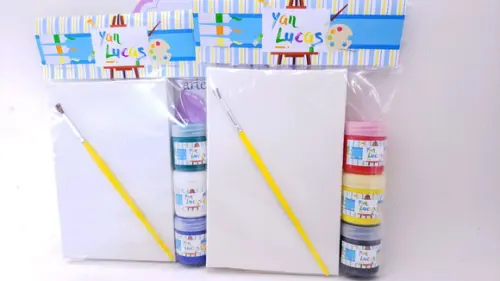 Kit Pintura Aquarela Tela 10x15