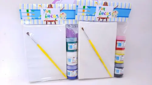 Kit Pintura Aquarela Tela 10x15